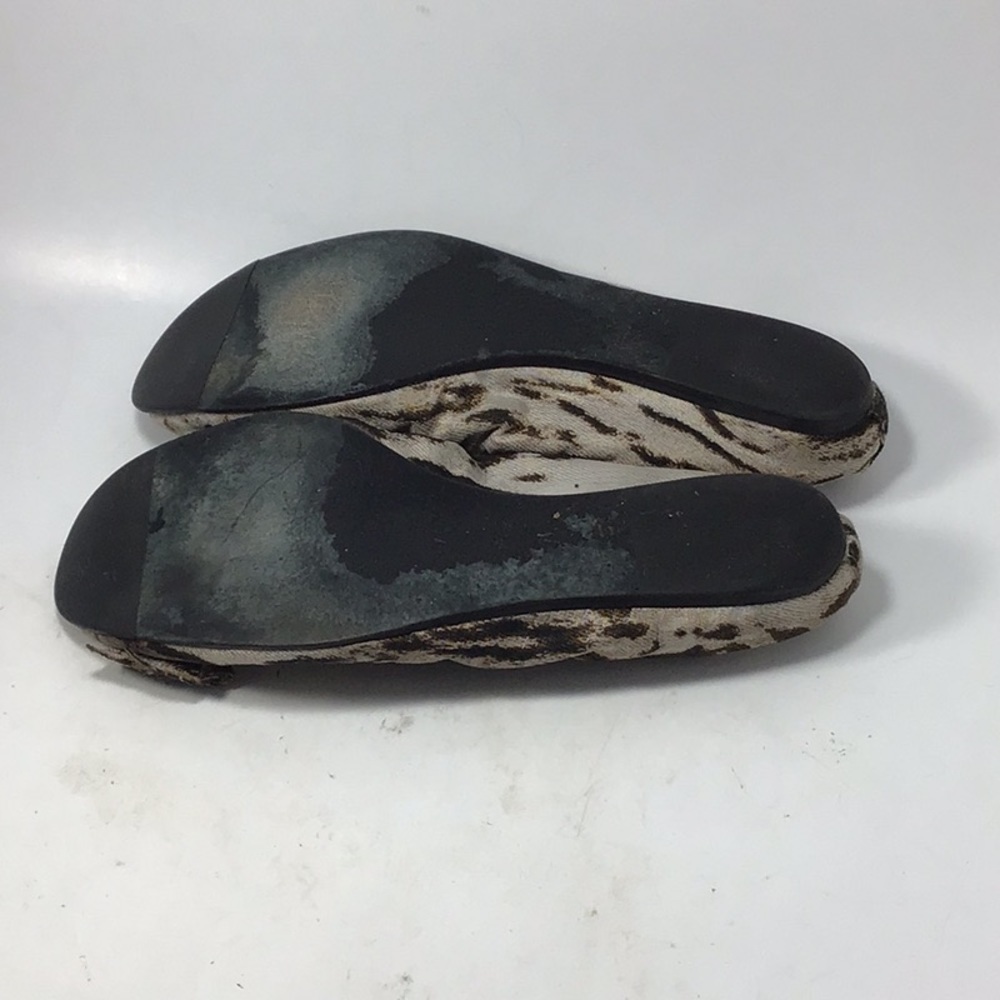 Lanvin Animal Print Fabric Bow Ballerina Flats Size 8.5 - Picture 8 of 12